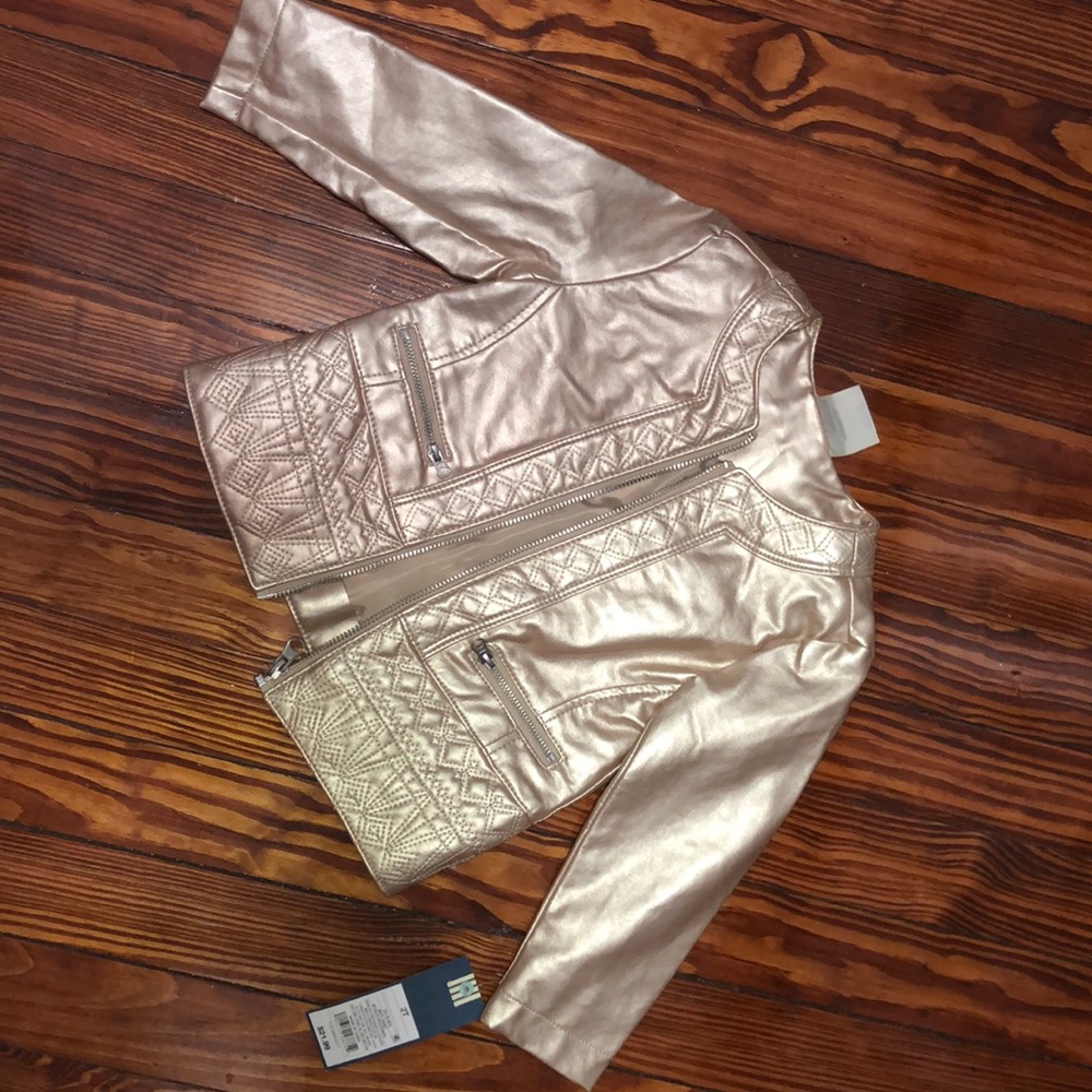 Toddler Girl Leather Jacket